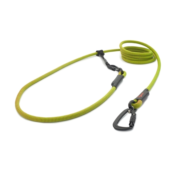 EASYLONG Hundeleine TWIST - M - 4m - grün mit roten Punkten